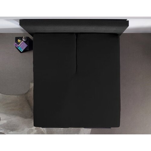 Dreamhouse Splittopper Jersey Hoeslaken Zwart 140 x 200