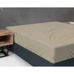 Sleeptime Flanel Basic Hoeslaken Taupe 180 x 200
