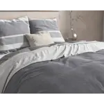 Dreamhouse Dekbedovertrek Flanel Skylar Anthracite 240 x 220