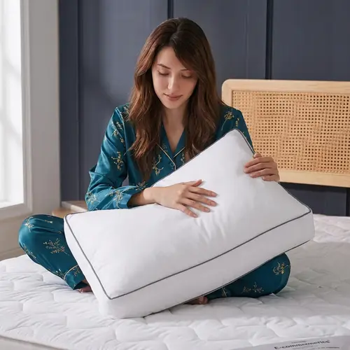 Sleeptime 2Pack Kussens Box Cotton 50 x 60 x 10