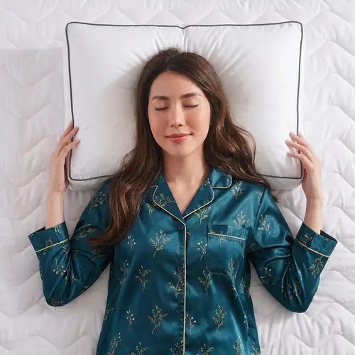 Sleeptime 2Pack Kussens Box Cotton 50 x 60 x 10
