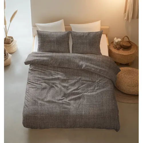 Sleeptime Dekbedovertrek Vintage Bruin/Taupe