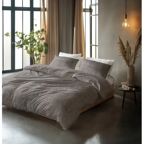 Sleeptime Dekbedovertrek Vintage Bruin/Taupe
