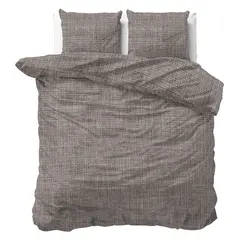 Sleeptime Dekbedovertrek Vintage Bruin/Taupe