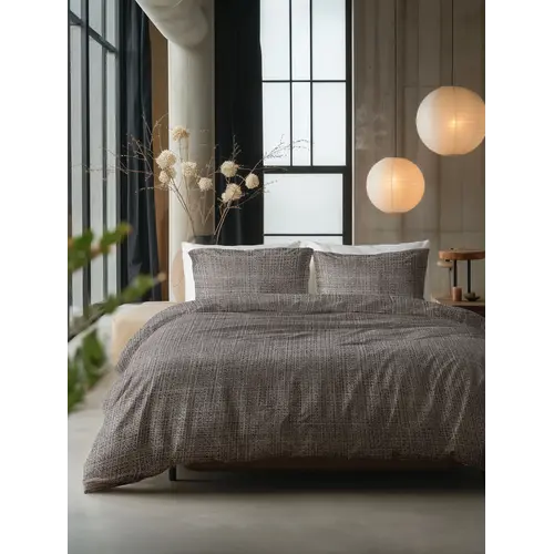 Sleeptime Dekbedovertrek Vintage Bruin/Taupe