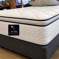 Sleeparis Pocketvering Matras met Doorgestikte Topper – 27 cm Luxe Comfort SG30