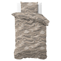 Sleeptime Dekbedovertrek Whirl Taupe