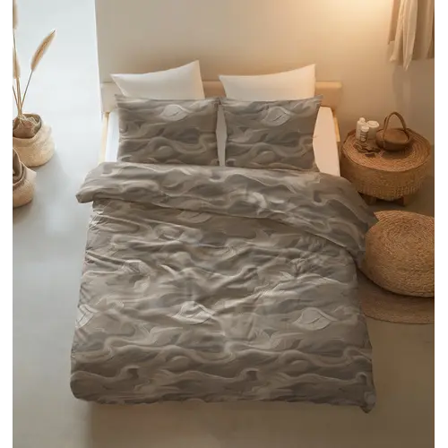 Sleeptime Dekbedovertrek Whirl Taupe