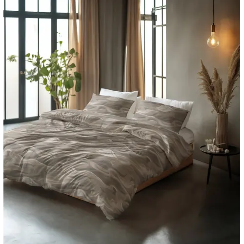 Sleeptime Dekbedovertrek Whirl Taupe