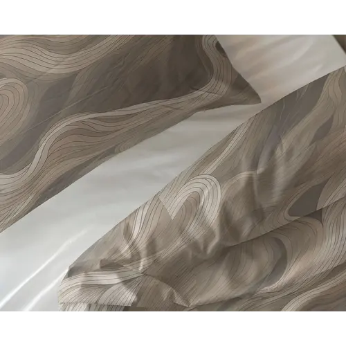 Sleeptime Dekbedovertrek Whirl Taupe