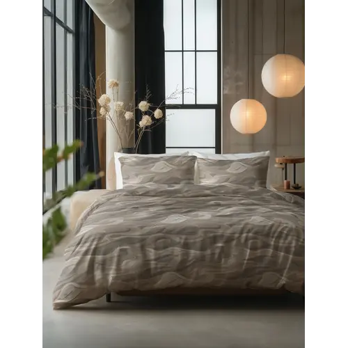 Sleeptime Dekbedovertrek Whirl Taupe