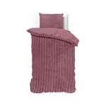 Sleeptime Dekbedovertrek Rib Teddy Oud Roze 140 x 200/220