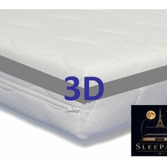 Sleeparis Pocketvering Matras - 3D – Dubbel Comfort met handgrepen.