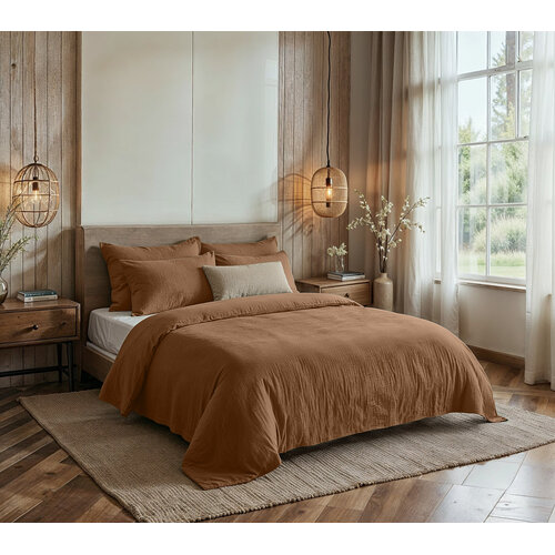 Dreamhouse Dekbedovertrek Mousseline Terra Cotta