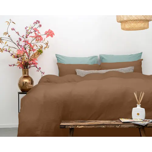 Dreamhouse Dekbedovertrek Mousseline Terra Cotta