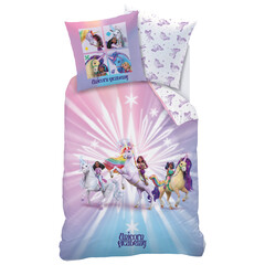 Unicorn Academy Dekbedovertrek Stars - 140 x 200 + 63 x 63 cm - Katoen