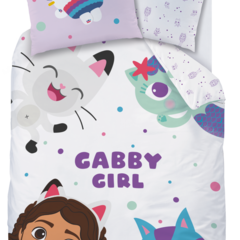 Gabby's poppenhuis Dekbedovertrek Funny - 140 x 200 + 63 x 63 cm - Katoen