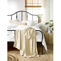 De Witte Lietaer Fleece Plaid Snuggly Sand - 150 x 200 cm - Polyester