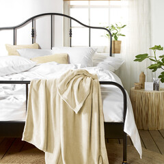 De Witte Lietaer Fleece Plaid Snuggly Sand - 150 x 200 cm - Polyester