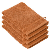 De Witte Lietaer Washandjes Stephanie Caramel - 15 x 21 cm - set 4 stuks - Katoen