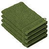De Witte Lietaer Washandjes Stephanie Cactus - 15 x 21 cm - set 4 stuks - Groen - Katoen