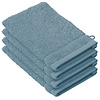De Witte Lietaer Washandjes Stephanie Arctic - 15 x 21 cm - set 4 stuks - Blauw - Katoen