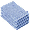 De Witte Lietaer Washandjes Stephanie Sky Blue - 15 x 21 cm - set 4 stuks - Blauw - Katoen