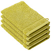 De Witte Lietaer Washandjes Stephanie Warm Olive - 15 x 21 cm - set 4 stuks - Groen - Katoen