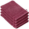 De Witte Lietaer Washandjes Stephanie Beet Red - 15 x 21 cm - set 4 stuks - Rood - Katoen