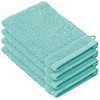 De Witte Lietaer Washandjes Stephanie Plume - 15 x 21 cm - set 4 stuks - Groen - Katoen