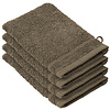 De Witte Lietaer Washandjes Stephanie Falcon - 15 x 21 cm - set 4 stuks - Bruin - Katoen