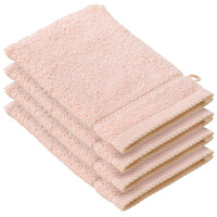 De Witte Lietaer Washandjes Stephanie Almond Blossom - 15 x 21 cm - set 4 stuks - Roze - Katoen