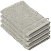 De Witte Lietaer Washandjes Stephanie Dove - 15 x 21 cm - set 4 stuks - Grijs - Katoen