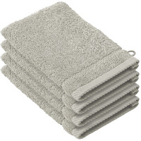 De Witte Lietaer Washandjes Stephanie Dove - 15 x 21 cm - set 4 stuks - Grijs - Katoen