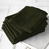 De Witte Lietaer Washandjes Helene Khaki- 15 x 21 cm - 6 stuks - Groen - Katoen