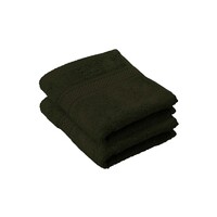 De Witte Lietaer Gastendoekje Stephanie Khaki - 30 x 50 cm - 2 stuks - Groen - Katoen