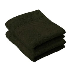 De Witte Lietaer Gastendoekje Stephanie Khaki - 30 x 50 cm - 2 stuks - Groen - Katoen