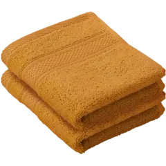 De Witte Lietaer Gastendoekje Stephanie Copper - 30 x 50 cm - 2 stuks - Oranje - Katoen
