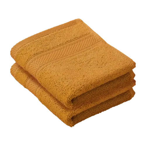 De Witte Lietaer Gastendoekje Stephanie Copper - 30 x 50 cm - 2 stuks - Oranje - Katoen