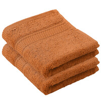 De Witte Lietaer Gastendoekje Stephanie Caramel - 30 x 50 cm - 2 stuks - Bruin - Katoen
