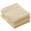 De Witte Lietaer Gastendoekje Stephanie Sand - 30 x 50 cm - 2 stuks - Beige - Katoen
