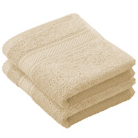 De Witte Lietaer Gastendoekje Stephanie Sand - 30 x 50 cm - 2 stuks - Beige - Katoen