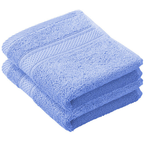 De Witte Lietaer Gastendoekje Stephanie Sky Blue - 30 x 50 cm - 2 stuks - Blauw - Katoen