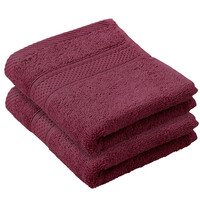 De Witte Lietaer Gastendoekje Stephanie Beet Red - 30 x 50 cm - 2 stuks - Rood - Katoen
