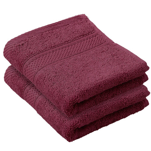 De Witte Lietaer Gastendoekje Stephanie Beet Red - 30 x 50 cm - 2 stuks - Rood - Katoen