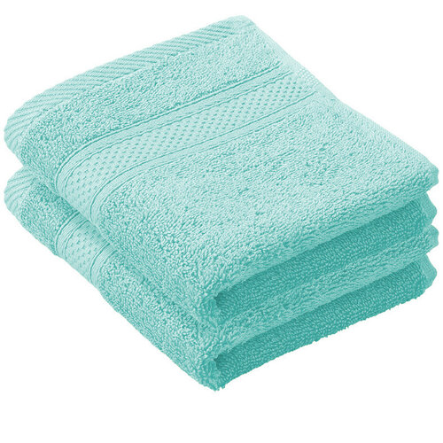 De Witte Lietaer Gastendoekje Stephanie Plume - 30 x 50 cm - 2 stuks - Groen - Katoen