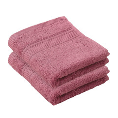 De Witte Lietaer Gastendoekje Stephanie Carmine - 30 x 50 cm - 2 stuks - Roze - Katoen