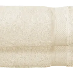 De Witte Lietaer Douchelaken Stephanie - Set 2 stuks - 70 x 140 cm - Creme - Katoen