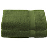De Witte Lietaer Badhanddoek Stephanie Cactus - Set 2 stuks - 70 x 140 cm - Groen - Katoen