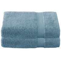 De Witte Lietaer Badhanddoek Stephanie Arctic - Set 2 stuks - 70 x 140 cm - Blauw - Katoen